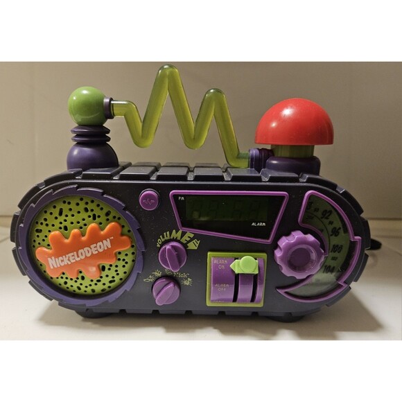 1995 Nickelodeon Time Blaster Rise & Slime AM/FM Digital Alarm Clock Radio N2000 - Picture 2 of 9